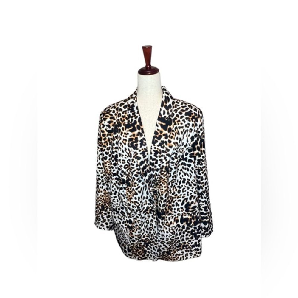 Jessica London Cheetah Print Blazer